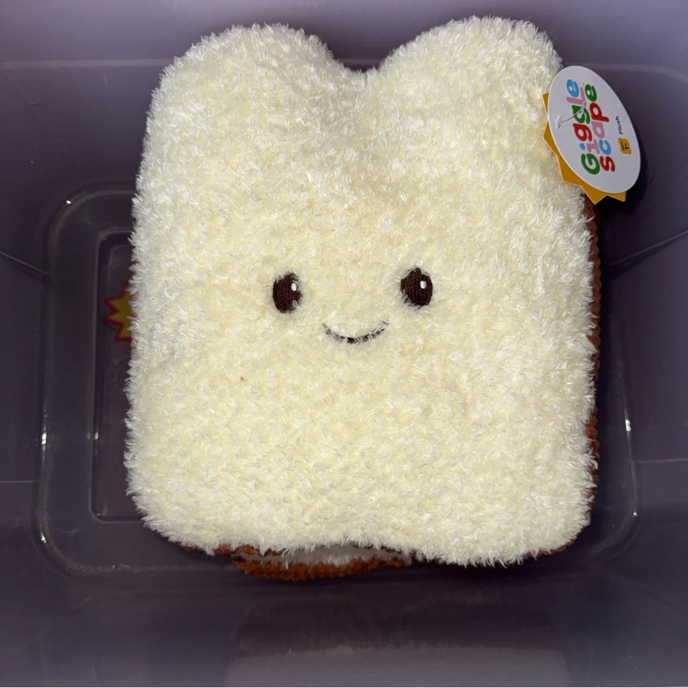 Gigglescapes 12’’ Plush Peanut Butter and Jelly Sandwich Toy sensory - Picture 2 of 4